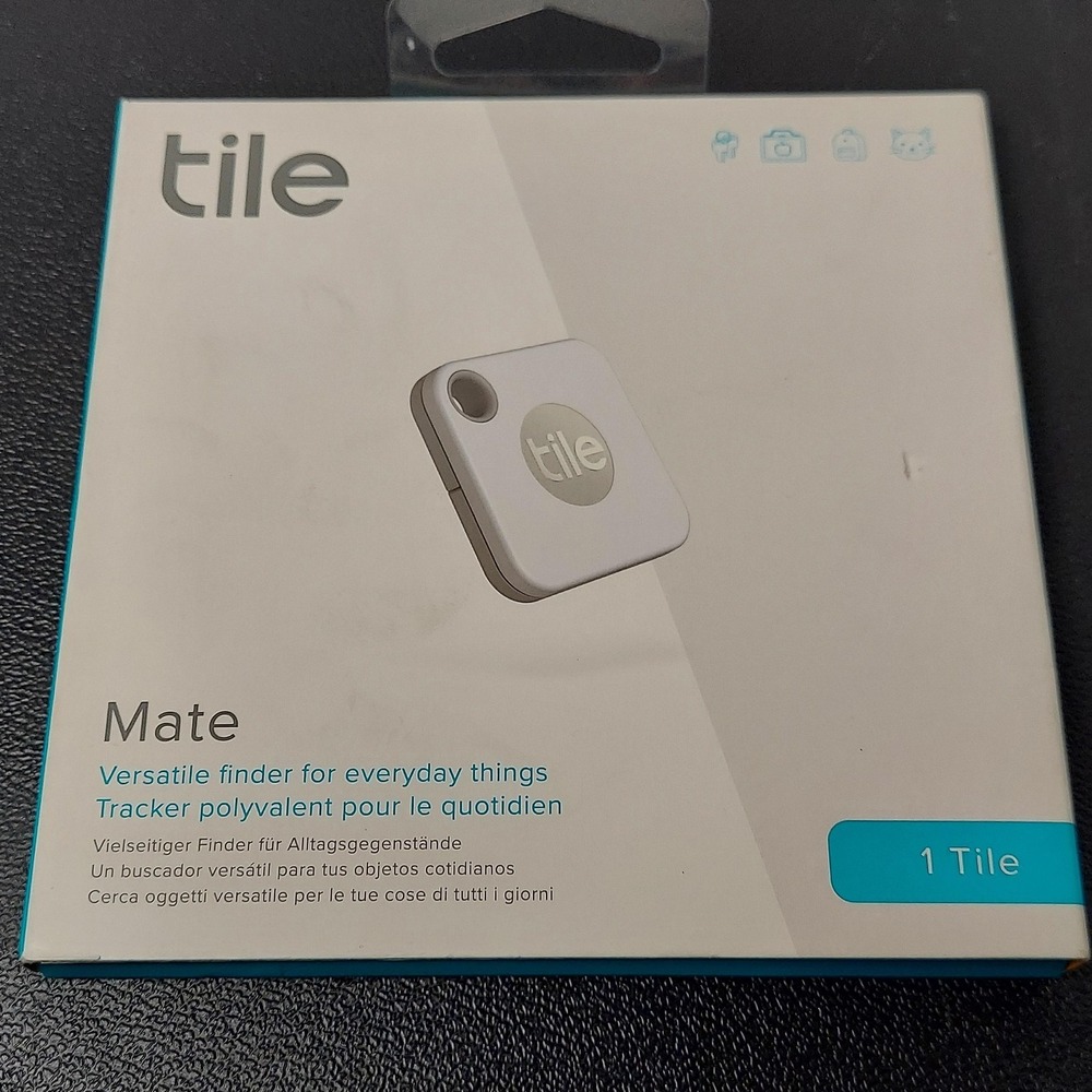 Tile Mate Bluetooth Tracker Versatile Finder White 1 Pack Key Finder 200ft Range